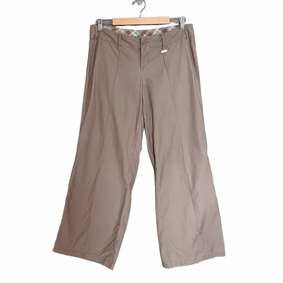 B by Burton Y2K Wide Leg Pants Cocoa Brown Outdoor Hiking Camping Women’s Size 8 - Picture 1 of 12